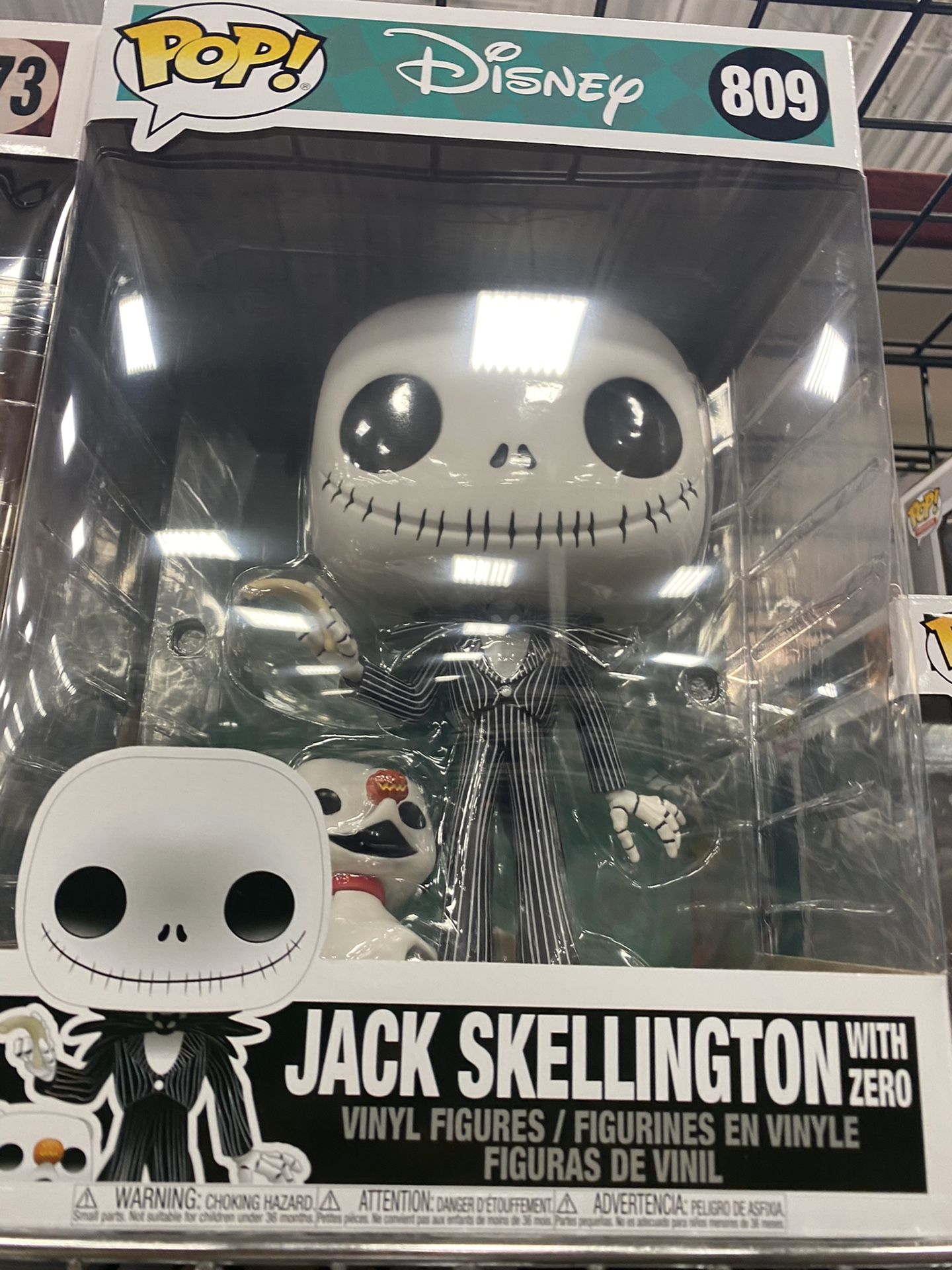 Funko pop nightmare before Christmas jack skellington with zero 10’