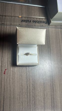 14k Champagne Heart Shaped 1/2 Ct Diamond Engagement Ring 