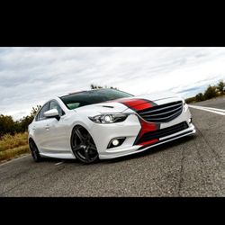 Full Lip Body Kit And Spiltter For 2012 To 2017 Mazda 6