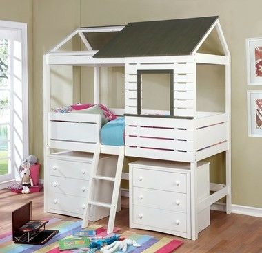 Twin house bed