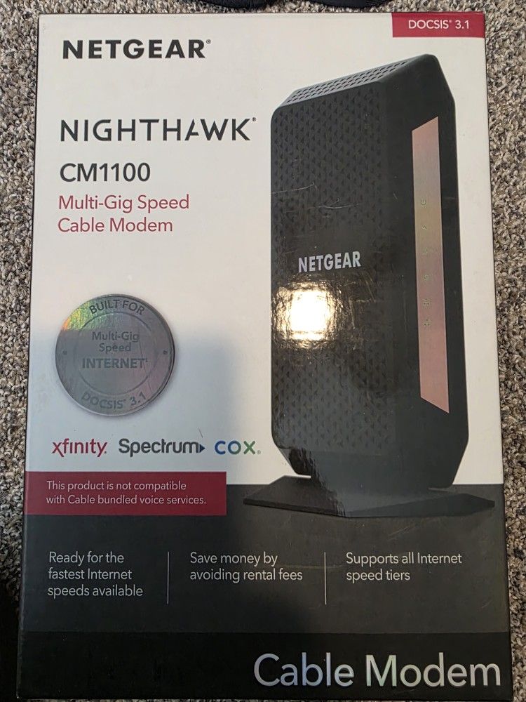 NETGEAR NIGHTHAWK CM1100 CABLE MODEM