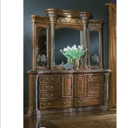 Michael Amini (AICO Furniture) - Torino Collection Dresser & Mirror