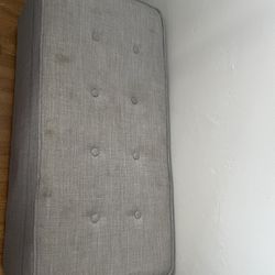 Gray Ottoman with Storage 