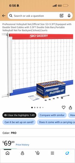New Volleyball net