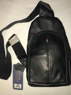 Sling / Chest Bag By Montauk Leather Club