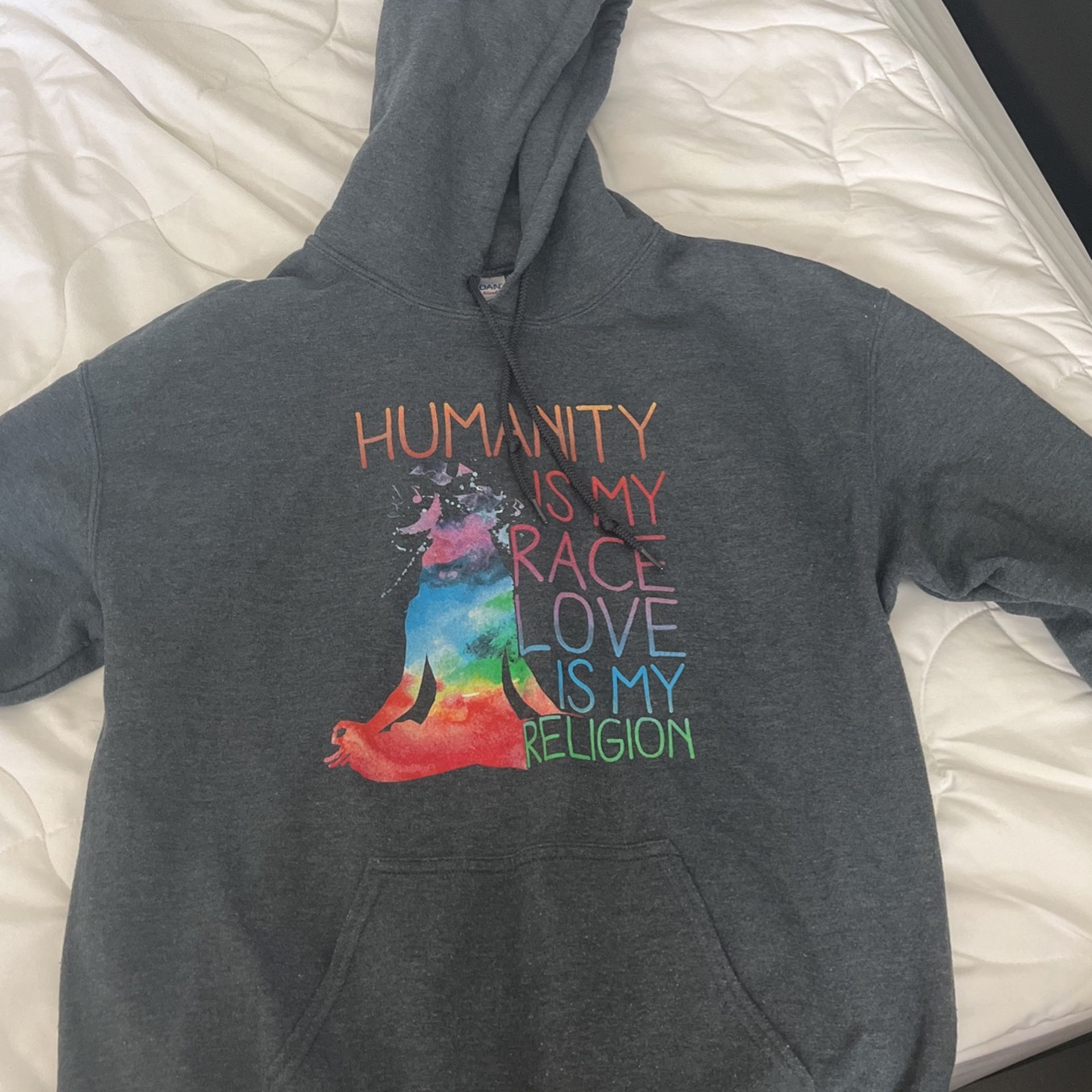 Hoodie Spiritual, Peace Humanity Is My race love Is My Religion