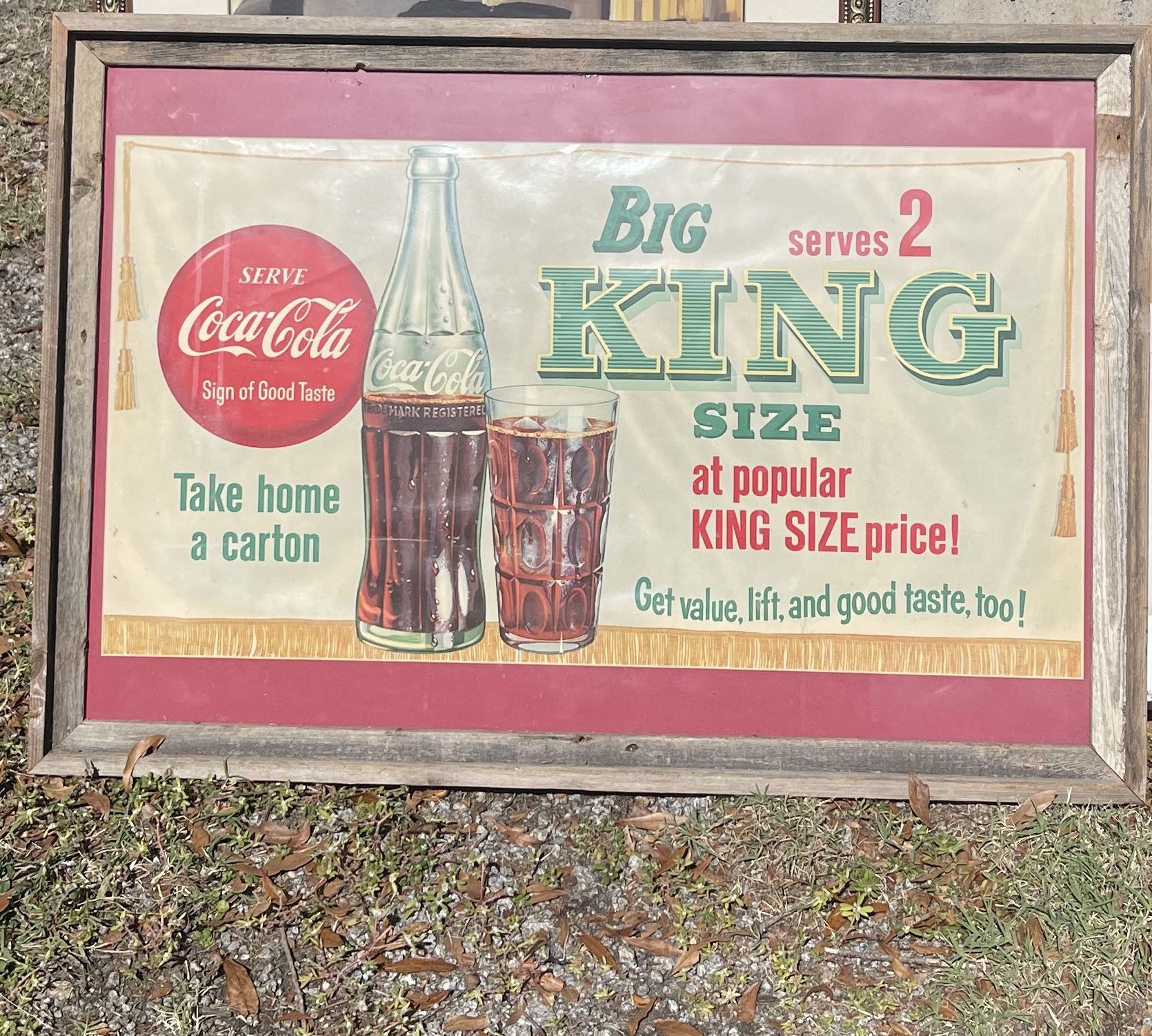 Antique 1952 Poster Professionally Framed