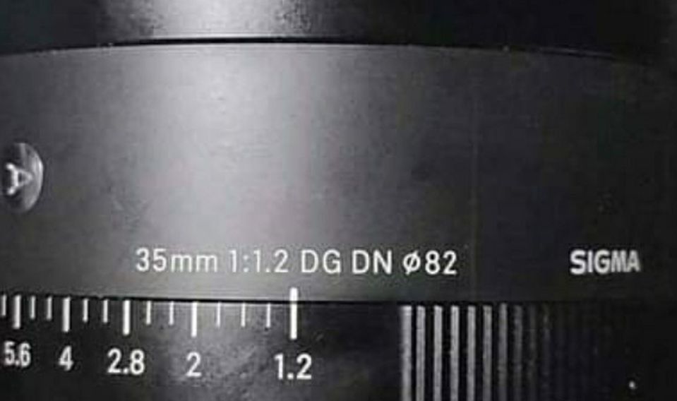 Sigma 35 1.2 For Sony E Mount