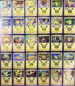 Pokemon 30th celebrations pikachu master set