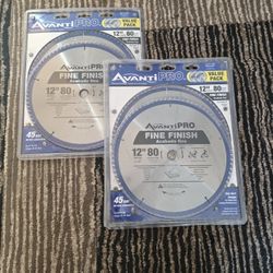 Avanti Pro
12 in. x 80-Tooth Fine Finish Circular Saw Blade (2-Pack)