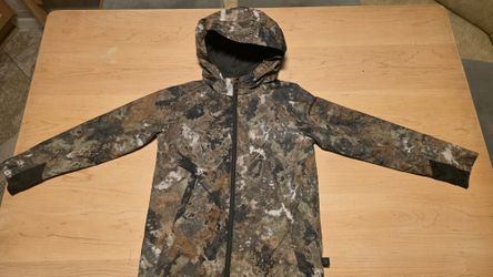 Boys All In Motion Rain Jacket Camo Windbreaker, Size S (6/7)