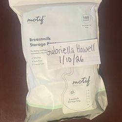 Brand New MOTIF Breastmilk Bags 100ct bundle of 6