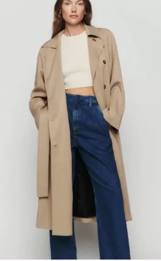 NEW Reformation Kensington Trench Coat