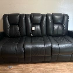 Massage leather couch