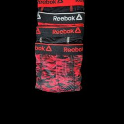 NWT Reebok Boy's Stretch Performance Boxer Briefs with Contour Pouch, 4-pack Underwear XL