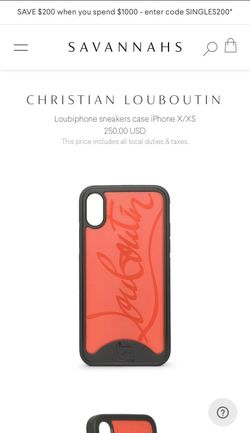 Christian Louboutin IPhone X case
