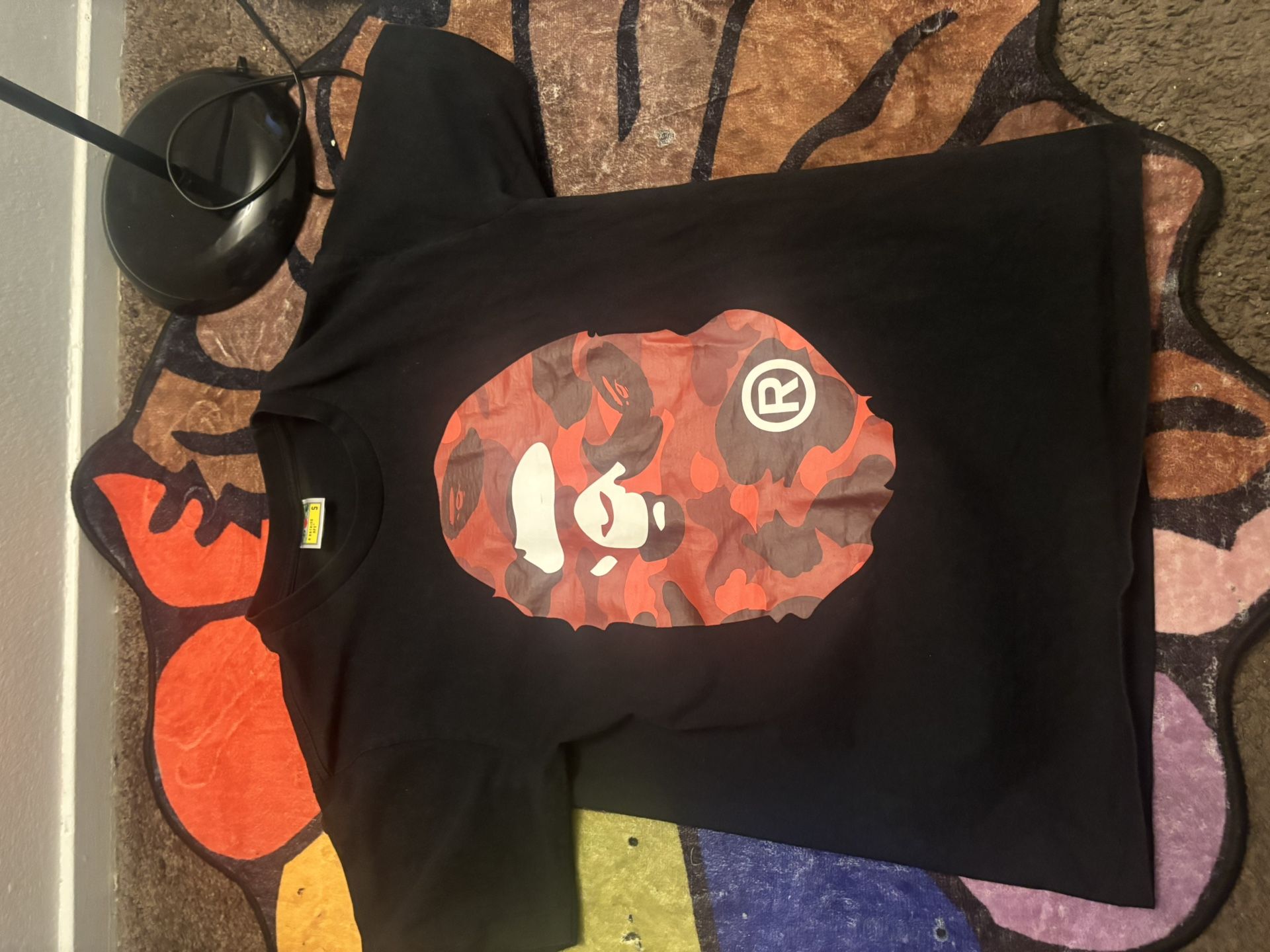 bape red camo shirt