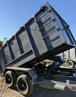 New 8x4x12 Scissor Lift Hydraulic Dump Trailer 💎