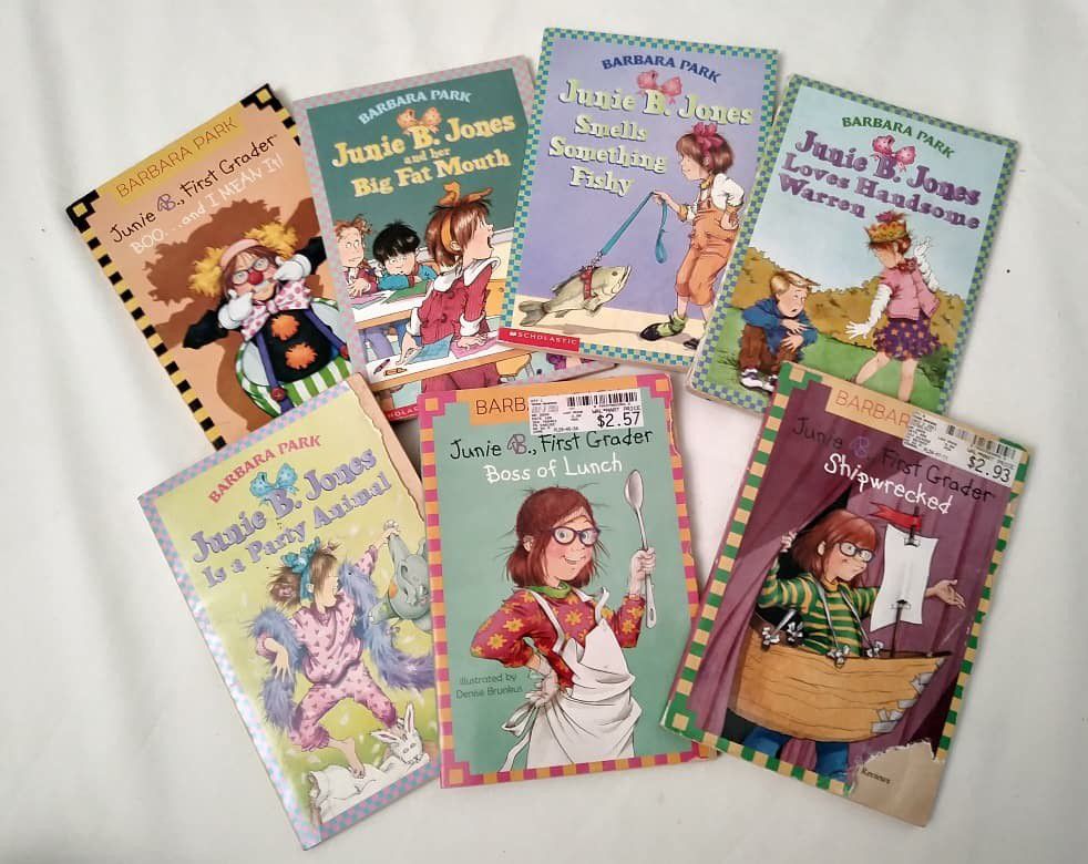 7 Junie B. Jones Books. Barbara Park. AR Books. Children's Books. Chapter Books.