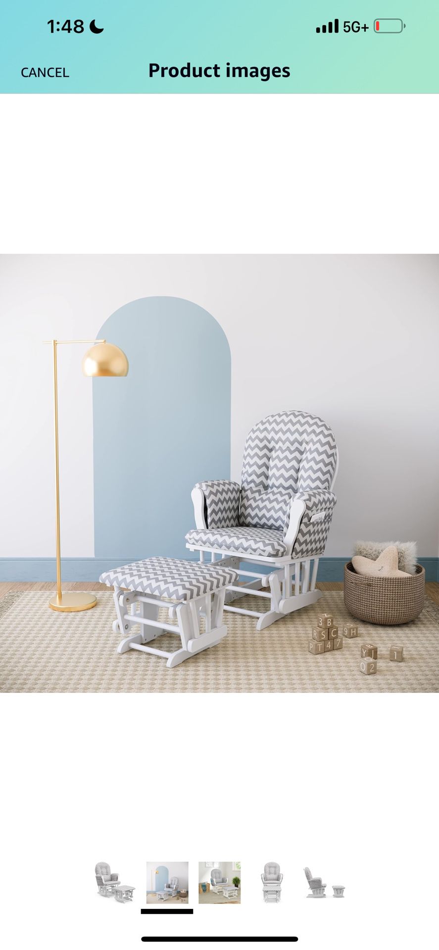 Rocking chair With Ottoman, Kids Room 