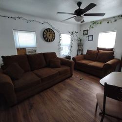 2 Brown Couches 