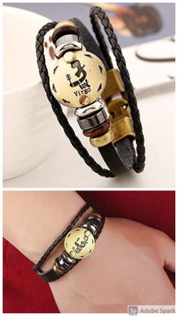 12 Constellations Multilayer Leather Bracelet, Virgo