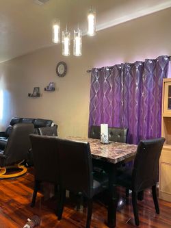 Dining table with 6 chairs