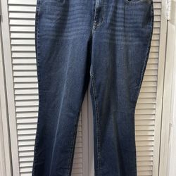 18 W Short. Maurice Jeans.  High Rise Boot Cut 