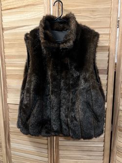 Reversible Faux Fur Zip-Up Vest