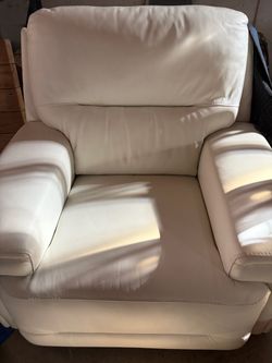 New Oversized White/Ivory Electric Recliner Chair – Modern Luxury Design