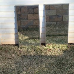 New Angle Frame Stainless Steel Framed Mirrors 18x36