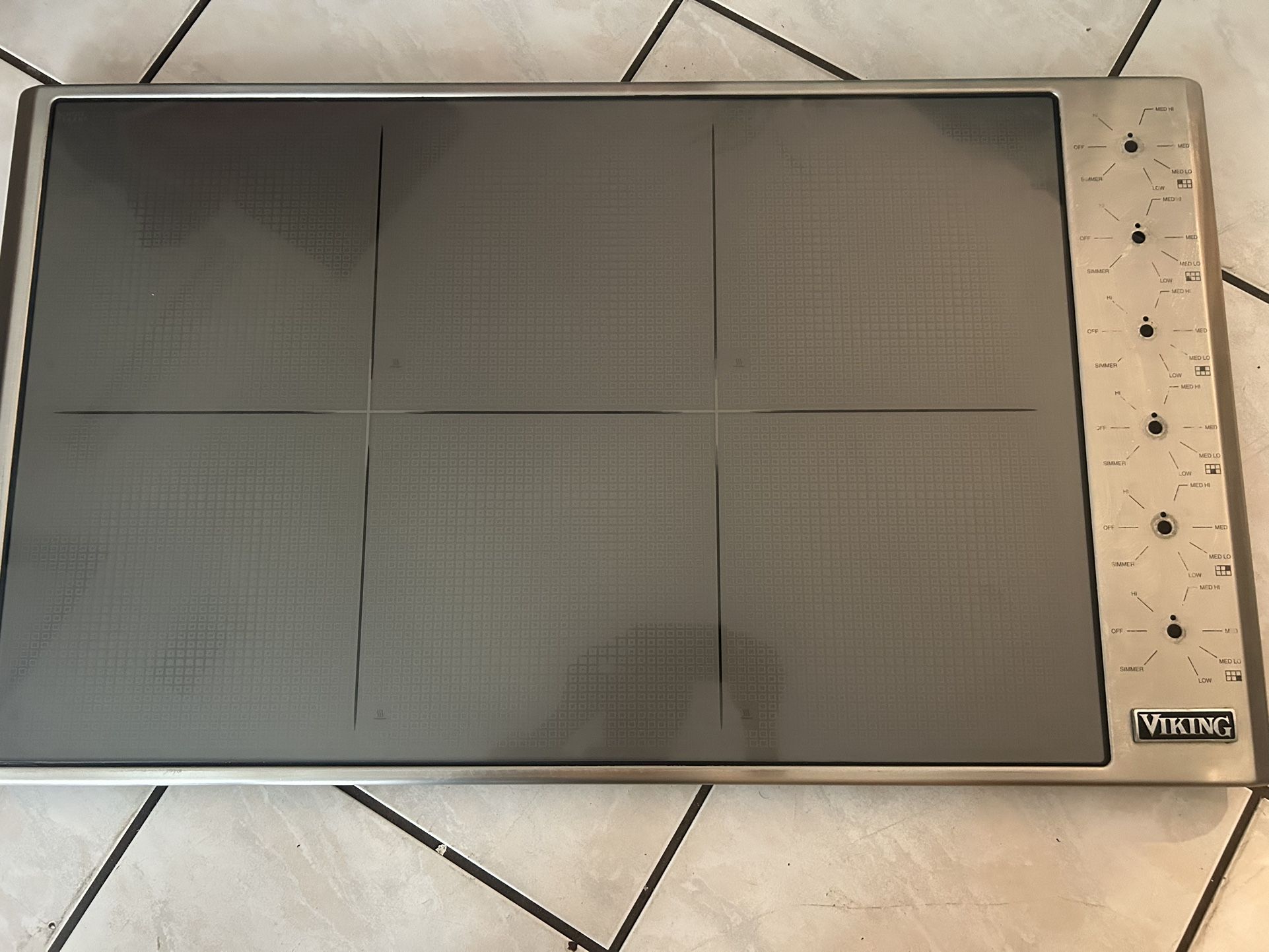 Viking Glass Top : Induction 36 “ Inch 