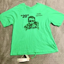 Off-White “public television” tee t-shirt XL
