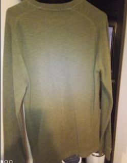 Green Crew Neck Knit Sweater