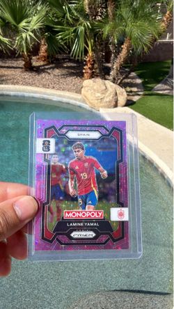 Lamine Yamal Pink Stars Panini Prizm Spain World Cup