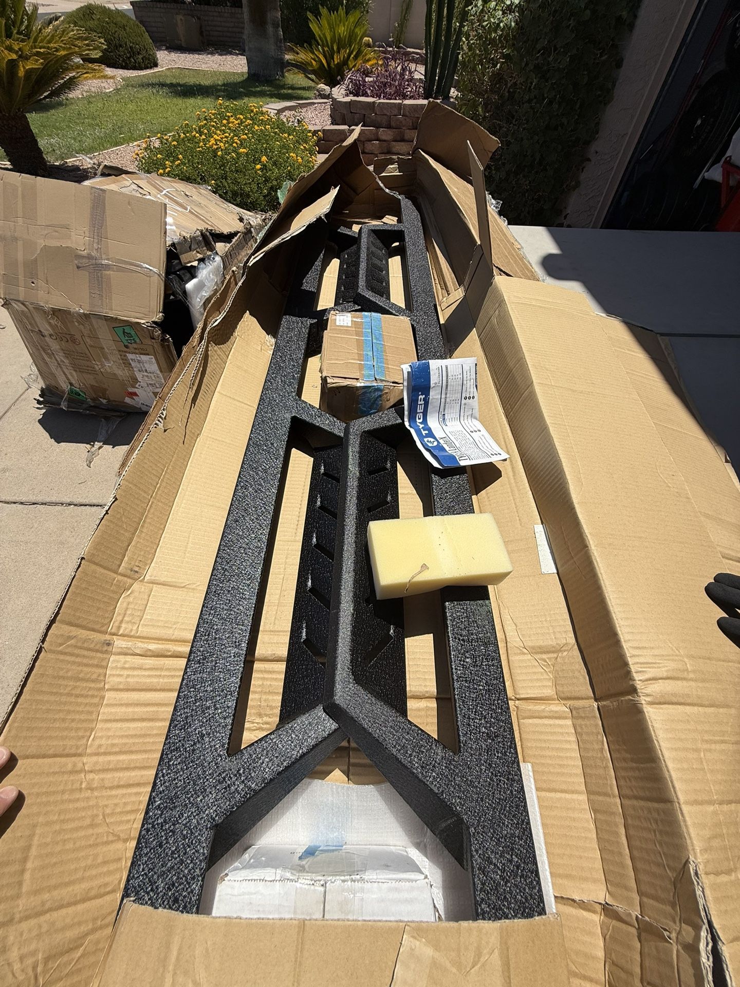 Tyger Auto LanderX Running Board Compatible with 2015-2025 Chevy Colorado GMC Canyon | Crew Cab | TG-LX3C82388 | Drop Step Side Step Rail Nerf Bars