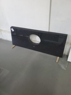 Vanity Top V61x22 Black Galaxy Stone