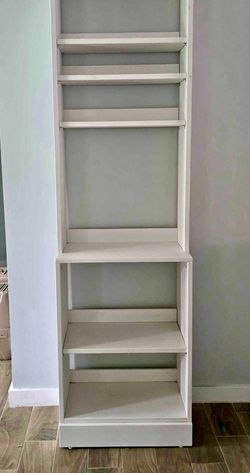 White Wooden Storage Shelf / Bookcase