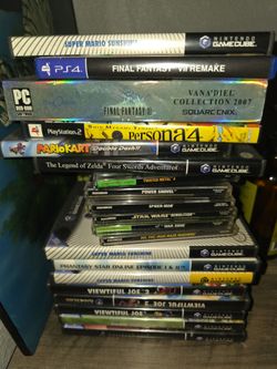Huge video game collection vintage nintendo Sony ps2 gamecube gba gameboy def jam n64 lot collection