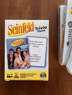 Seinfeld TV show trivia card game
