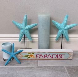 6 Piece Turquoise Bathroom Decor