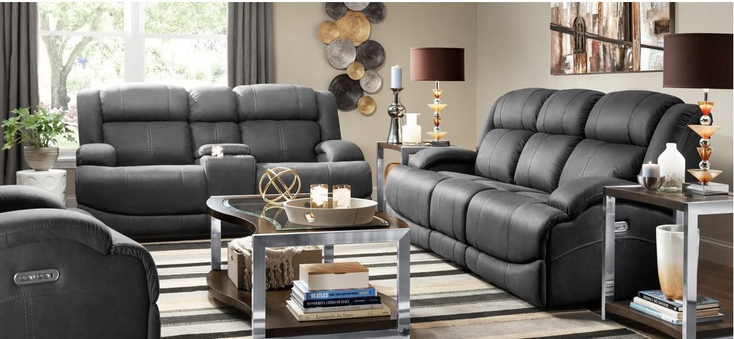 For Sale: Flexsteel Quincey Power Reclining Sofa & Loveseat with 5-Year Platinum Protection Plan