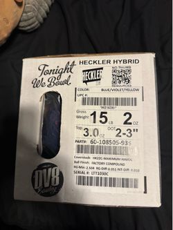 DV8 HECKLER HYBRID BOWLING BALL - 15LB