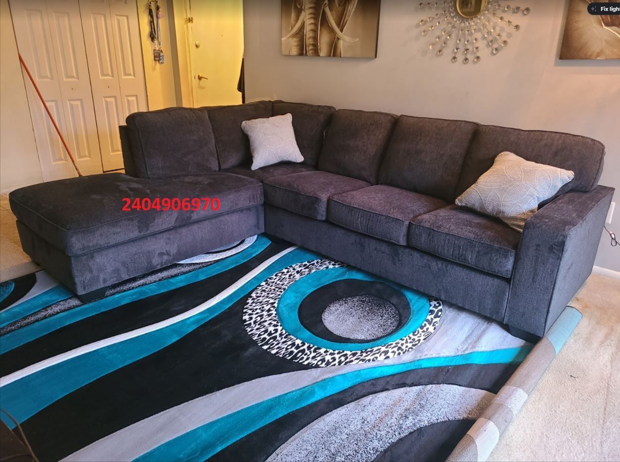 New in stock Ashley Altari Slate color sectional with pillows special