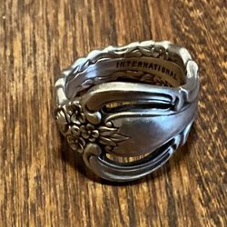  Spoon Ring Size 5.5, sterling silver