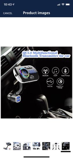 Car Bluetooth receiver/fm transmitter