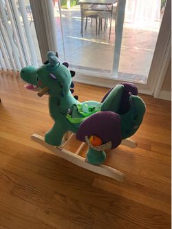 Green Dragon Rocking Horse Ride-On Toy
