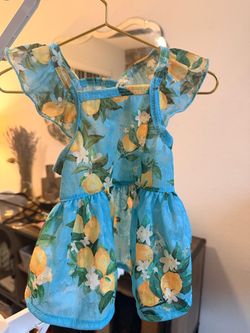 SMALL - Fitwarm Lemon dog dress