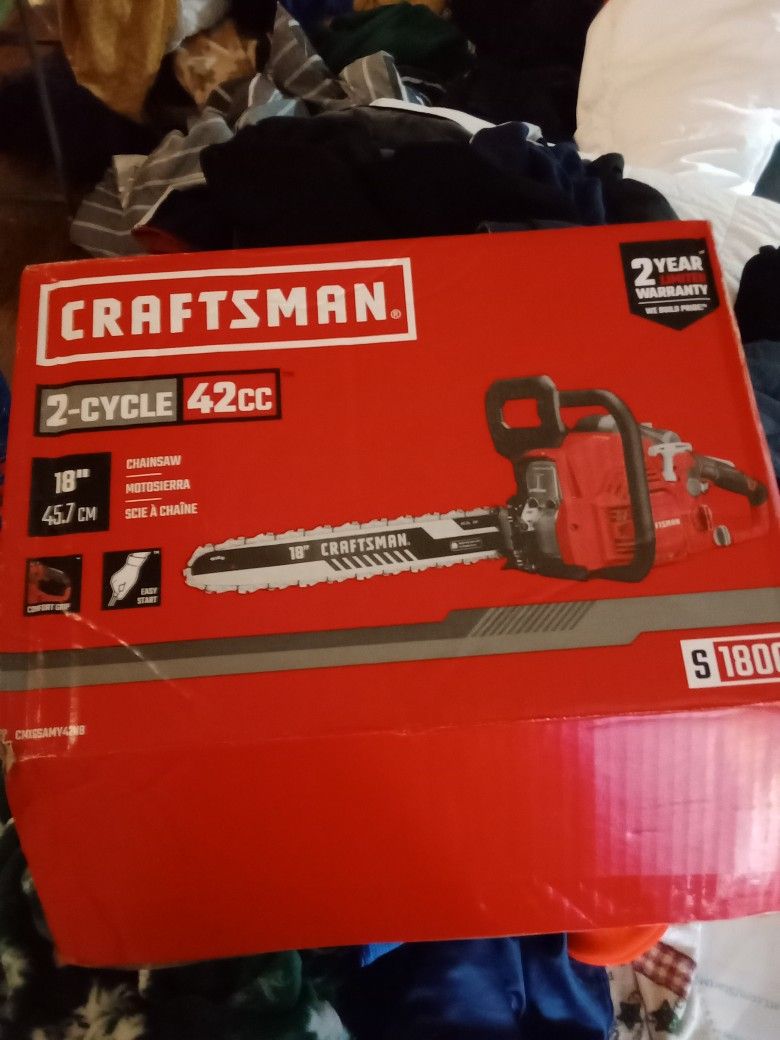 Craftsman 42cc 18inch Chainsaw New