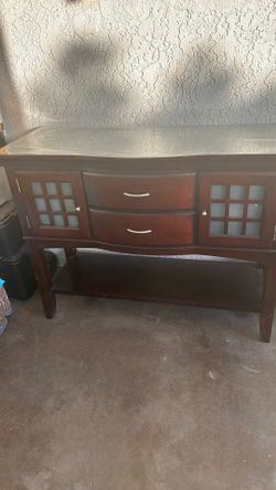  Vintage. Sideboard Or Buffet  Door And Drawers  Lot Side To Storage  & 75